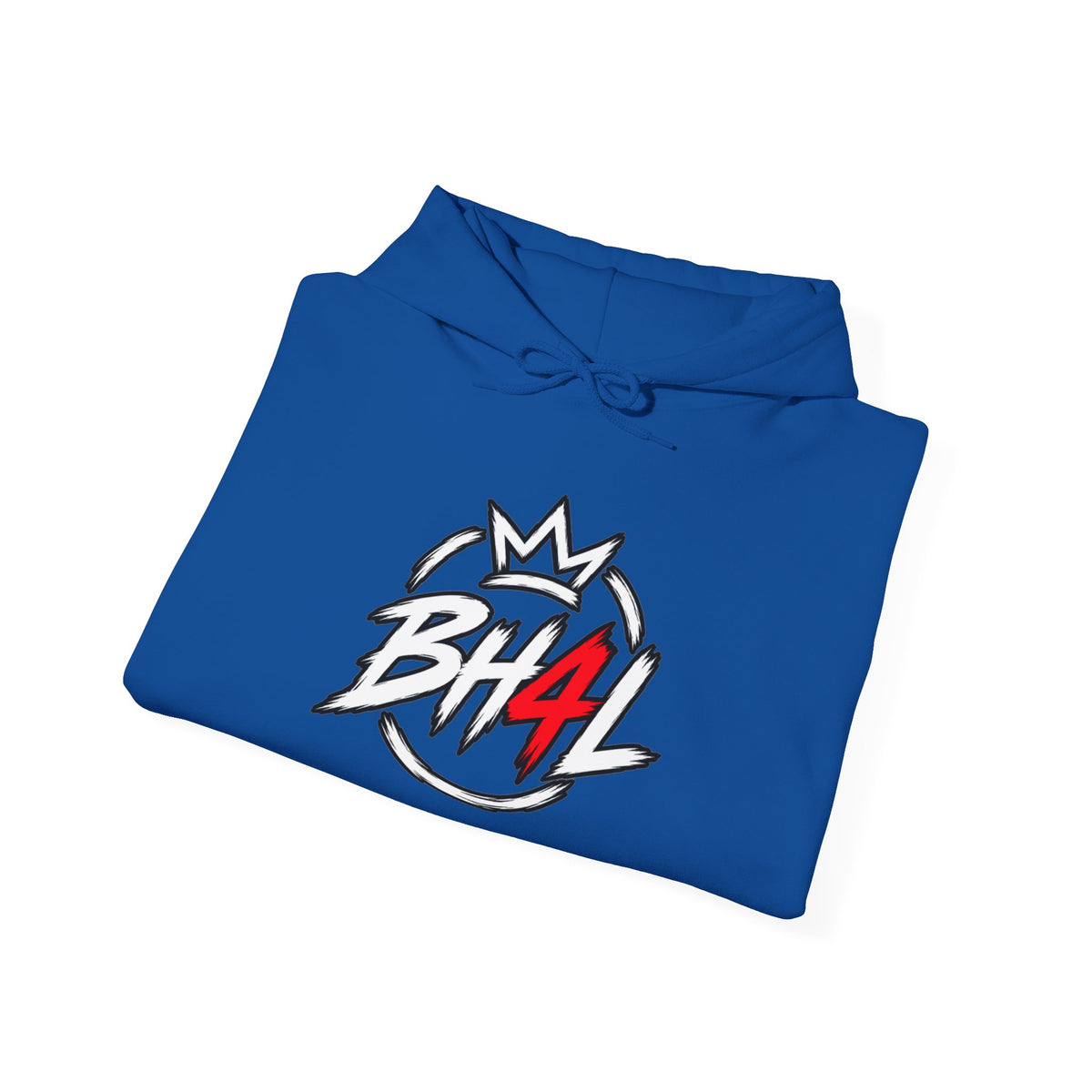 BH4L Logo Hoodie — Streetwear Crown Graphic Pullover
