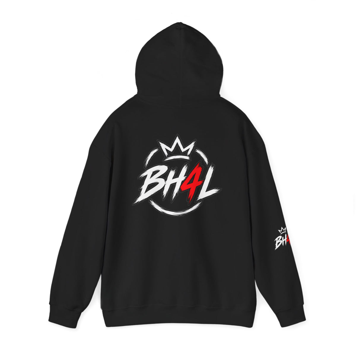 BH4L Logo Hoodie — Streetwear Crown Graphic Pullover