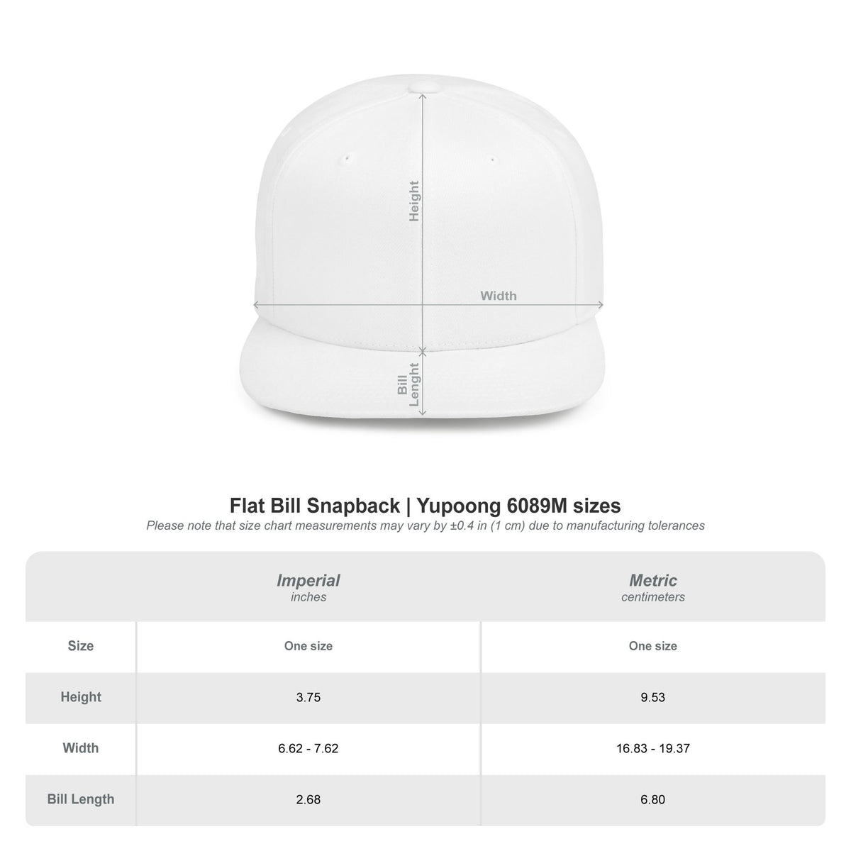 BH4L Flat Bill Snapback Hat