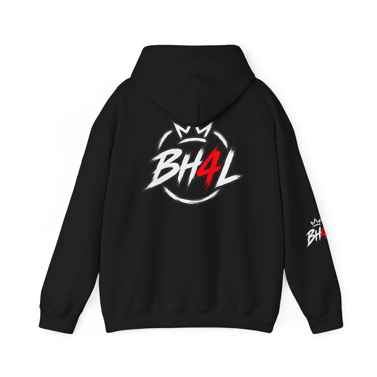 BH4L Logo Hoodie — Streetwear Crown Graphic Pullover
