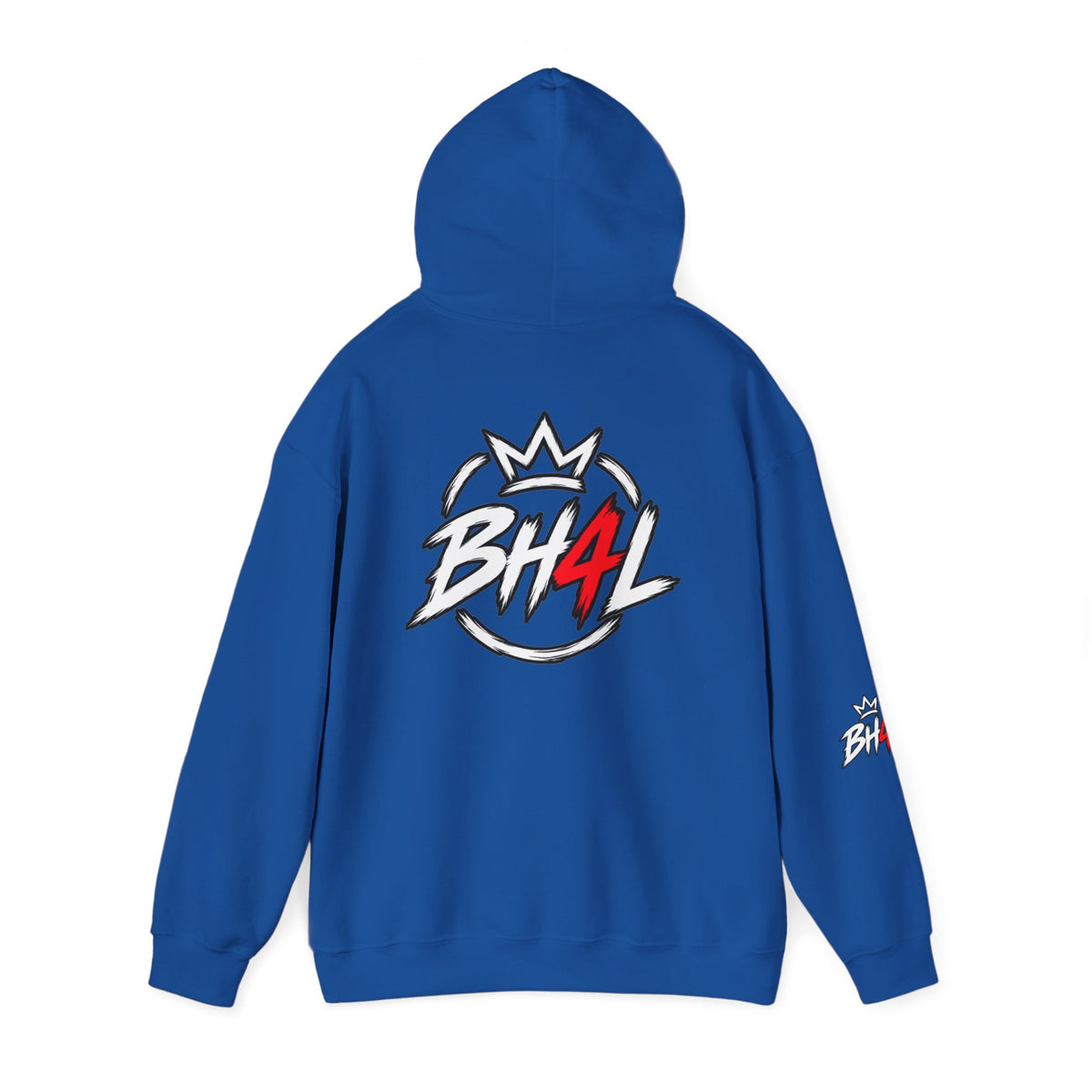 BH4L Logo Hoodie — Streetwear Crown Graphic Pullover