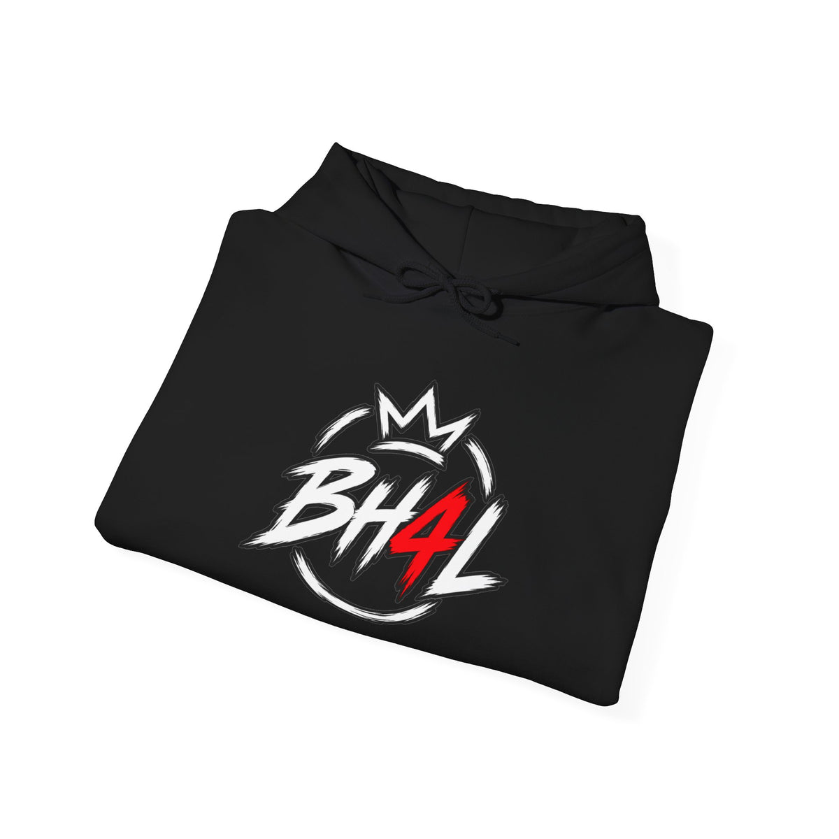 BH4L Logo Hoodie — Streetwear Crown Graphic Pullover