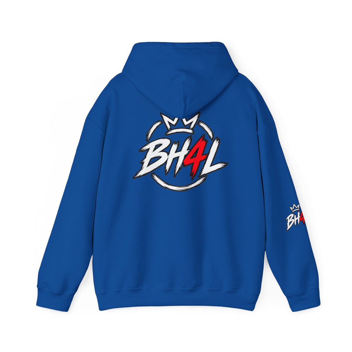 BH4L Logo Hoodie — Streetwear Crown Graphic Pullover