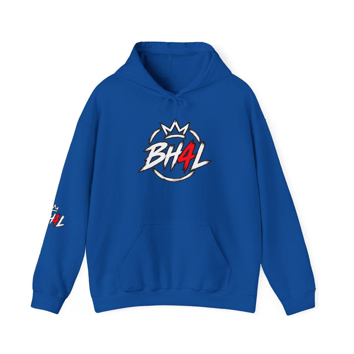 BH4L Logo Hoodie — Streetwear Crown Graphic Pullover